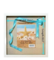 (2-Pack) 12x12" White Display Shadow Box Frame 8 Push Pins a Linen Background
